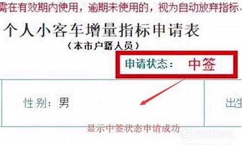 汽车摇号申请查询_杭州小型汽车摇号申请查询