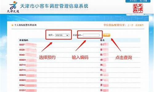 天津小汽车摇号查询结果_天津小汽车摇号查询结果查询网站