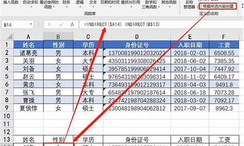 indirect函数 引用单元格内容_indirect函数引用区域